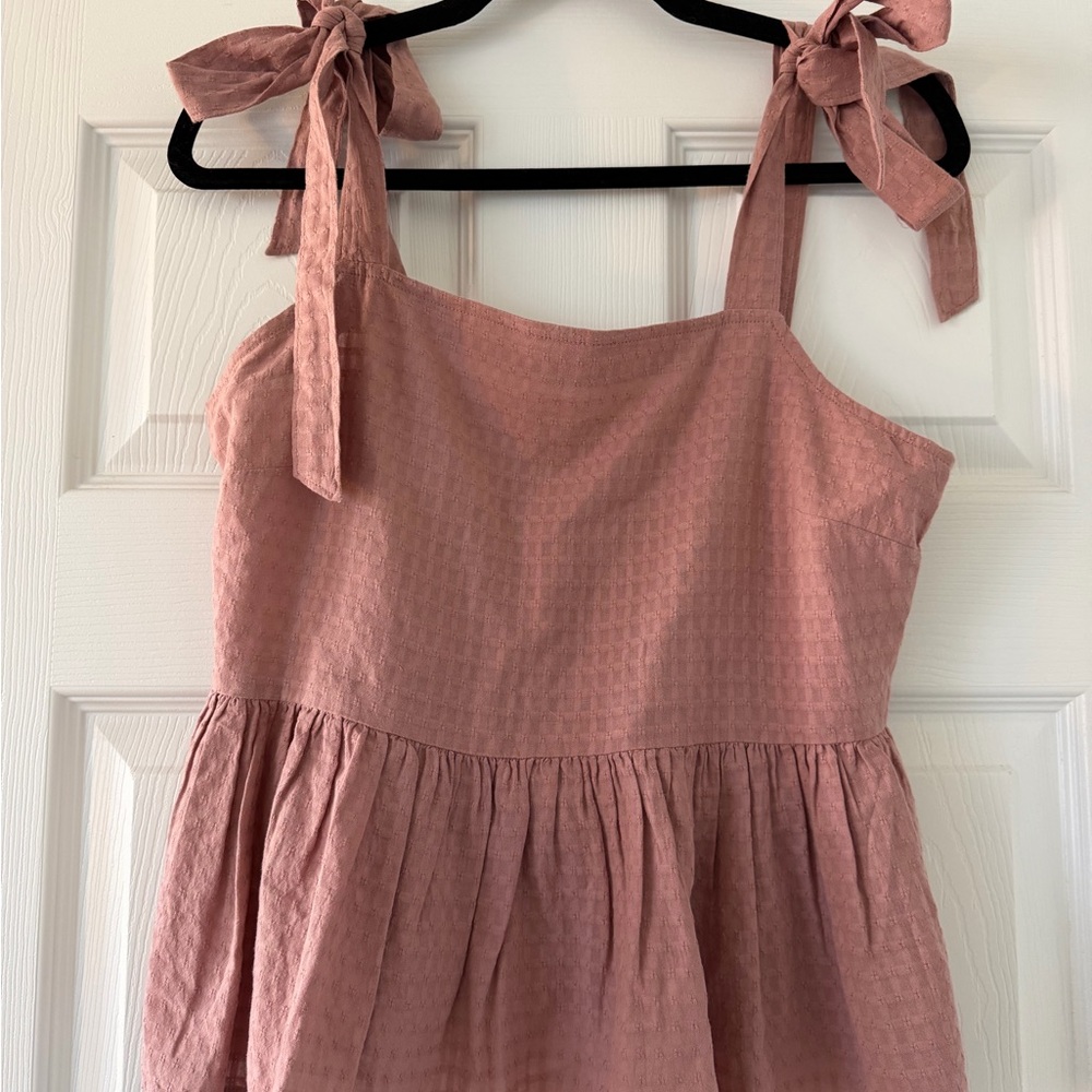 Madewell Textured Pink Knit Top